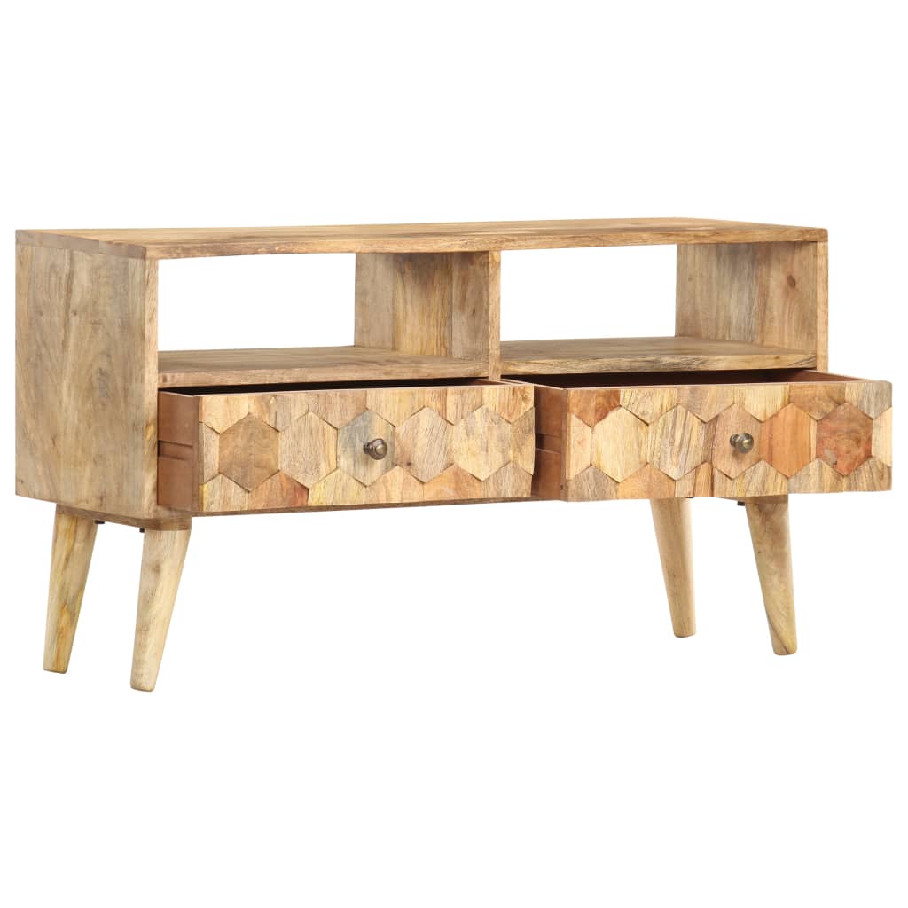 vidaXL Szafka pod TV, 90x30x50 cm, lite drewno mango