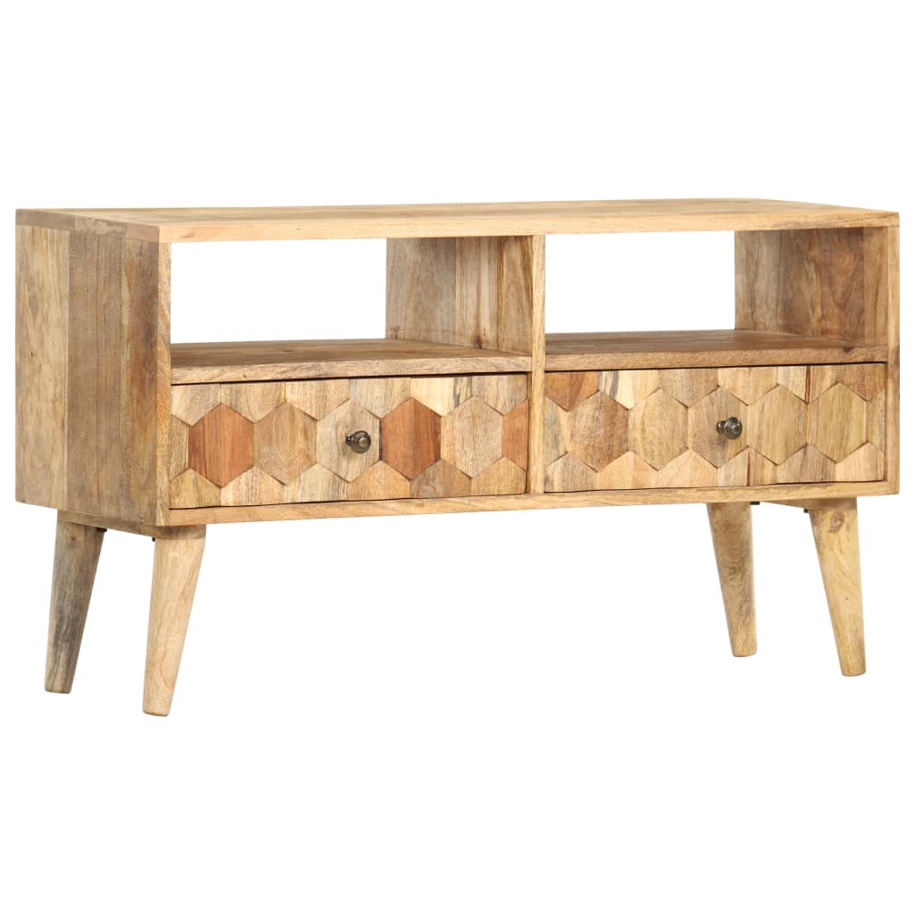 vidaXL Szafka pod TV, 90x30x50 cm, lite drewno mango
