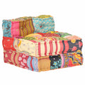vidaXL Puf modułowy, patchwork, tkanina