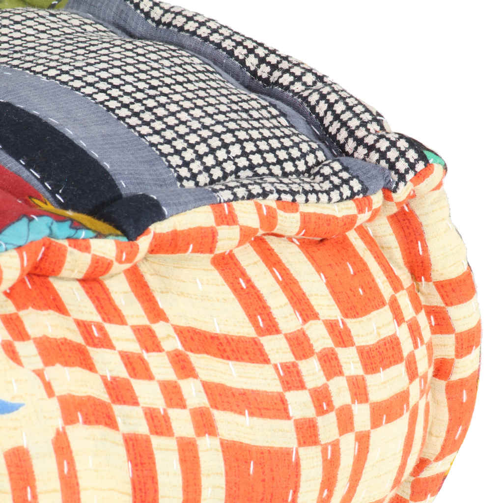 vidaXL Puf modułowy, patchwork, tkanina