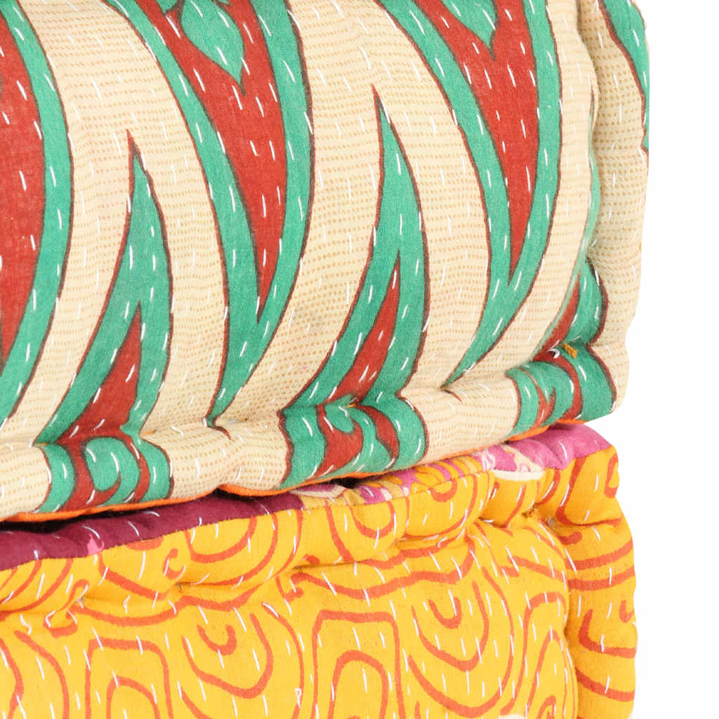 vidaXL Puf, 60x70x36 cm, patchwork, tkanina