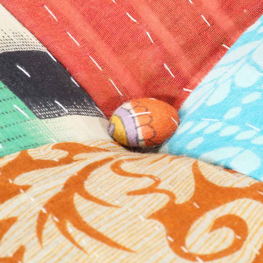 vidaXL Puf, 60x70x36 cm, patchwork, tkanina