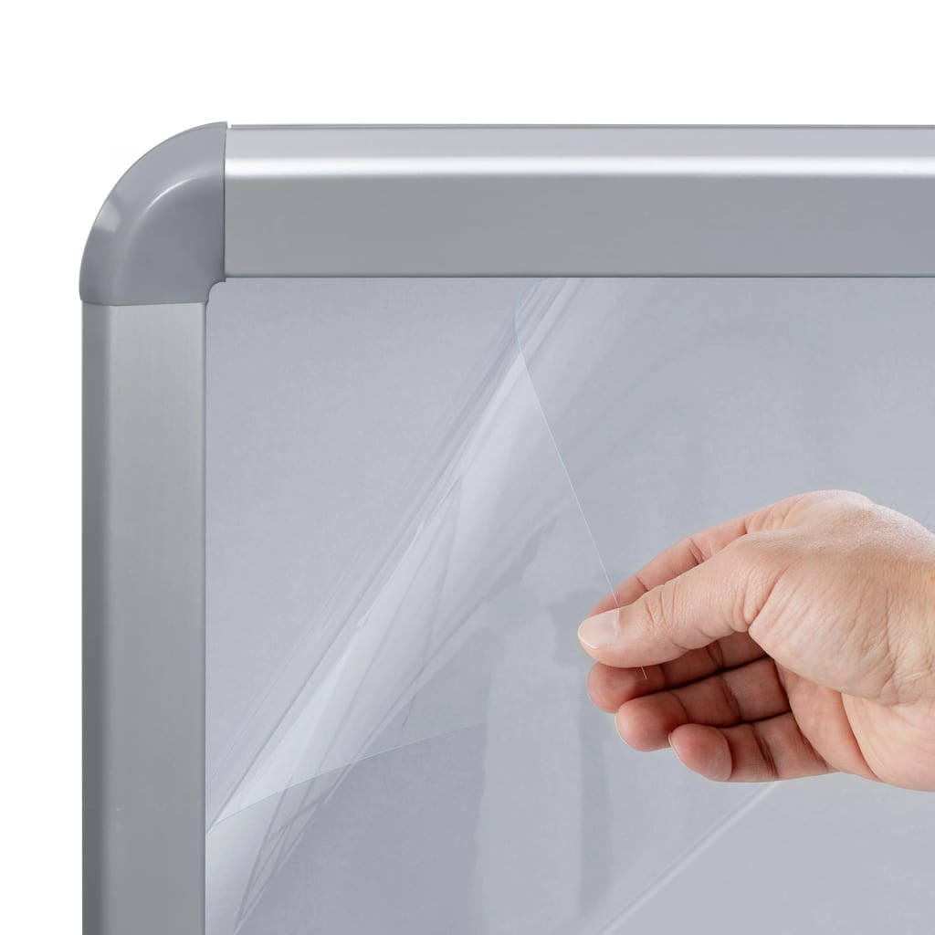 vidaXL Stojak na plakat A1 z podstawą na wodę, szary, stop aluminium