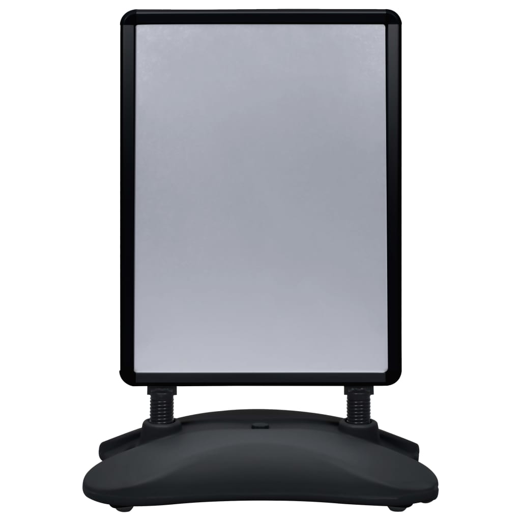 vidaXL Stojak na plakat A1 z podstawą na wodę, czarny, stop aluminium