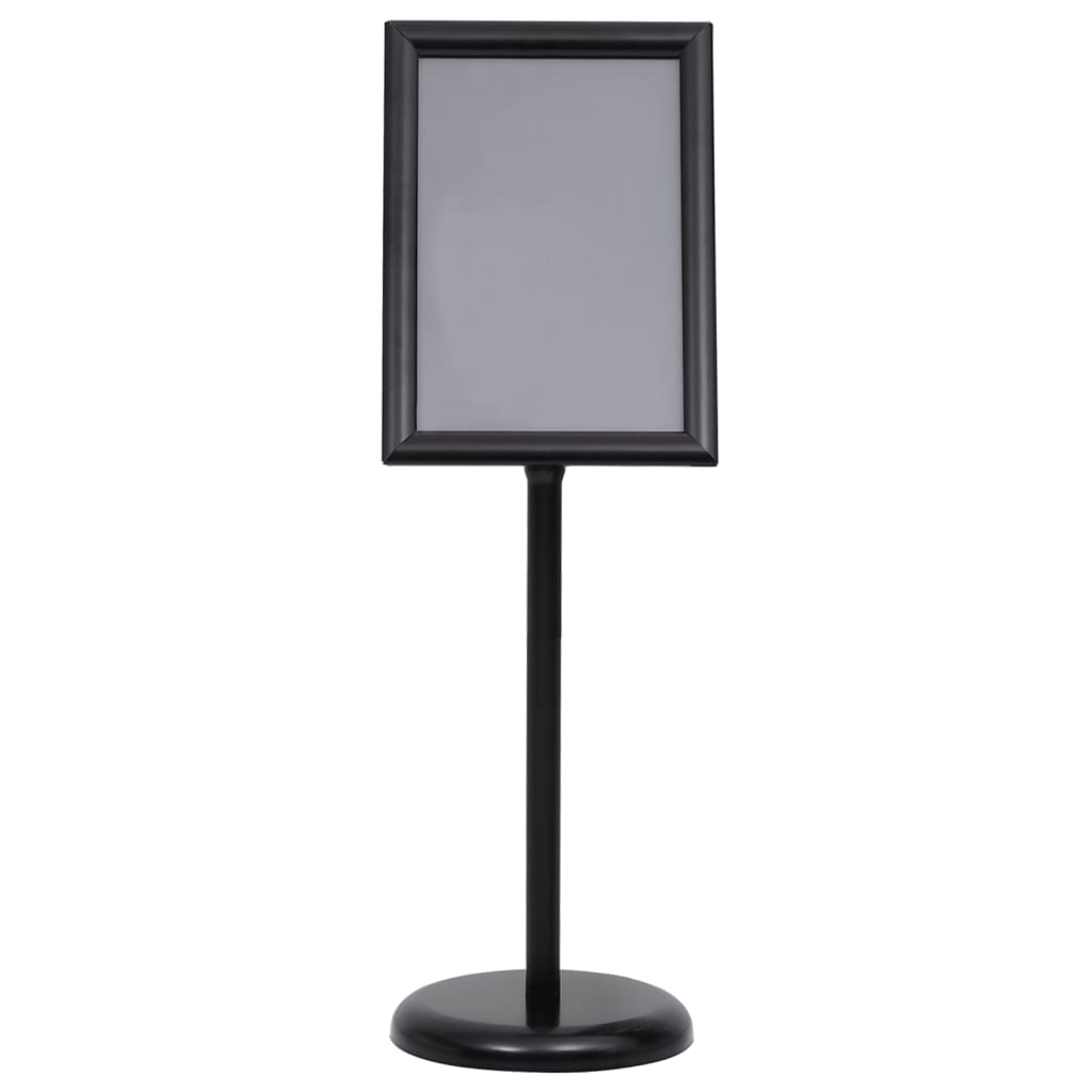 vidaXL Stojak na plakat A3, czarny, stop aluminium