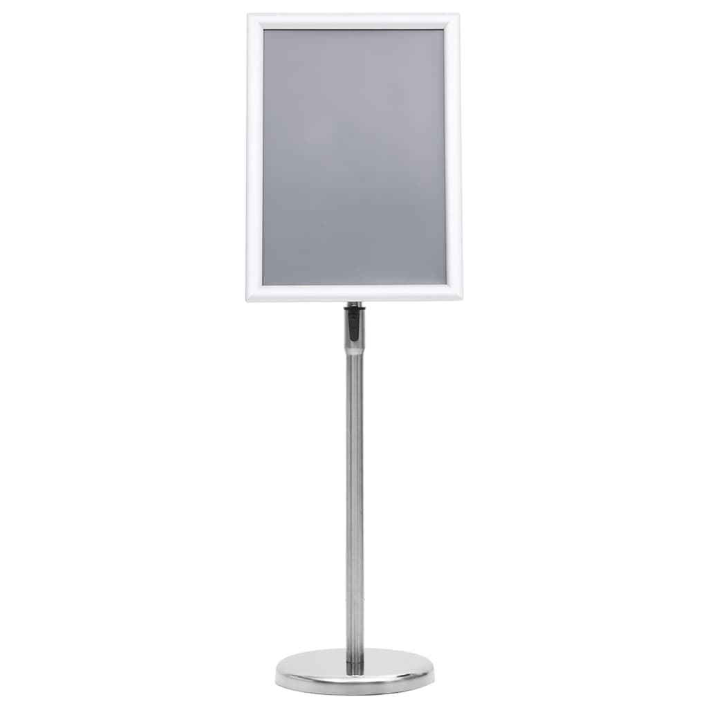 vidaXL Stojak na plakat A3, srebrny, stop aluminium