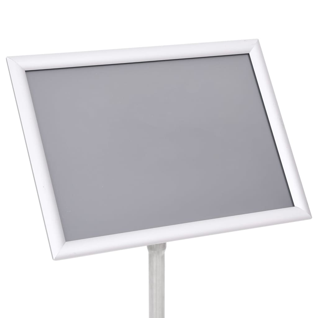 vidaXL Stojak na plakat A3, srebrny, stop aluminium