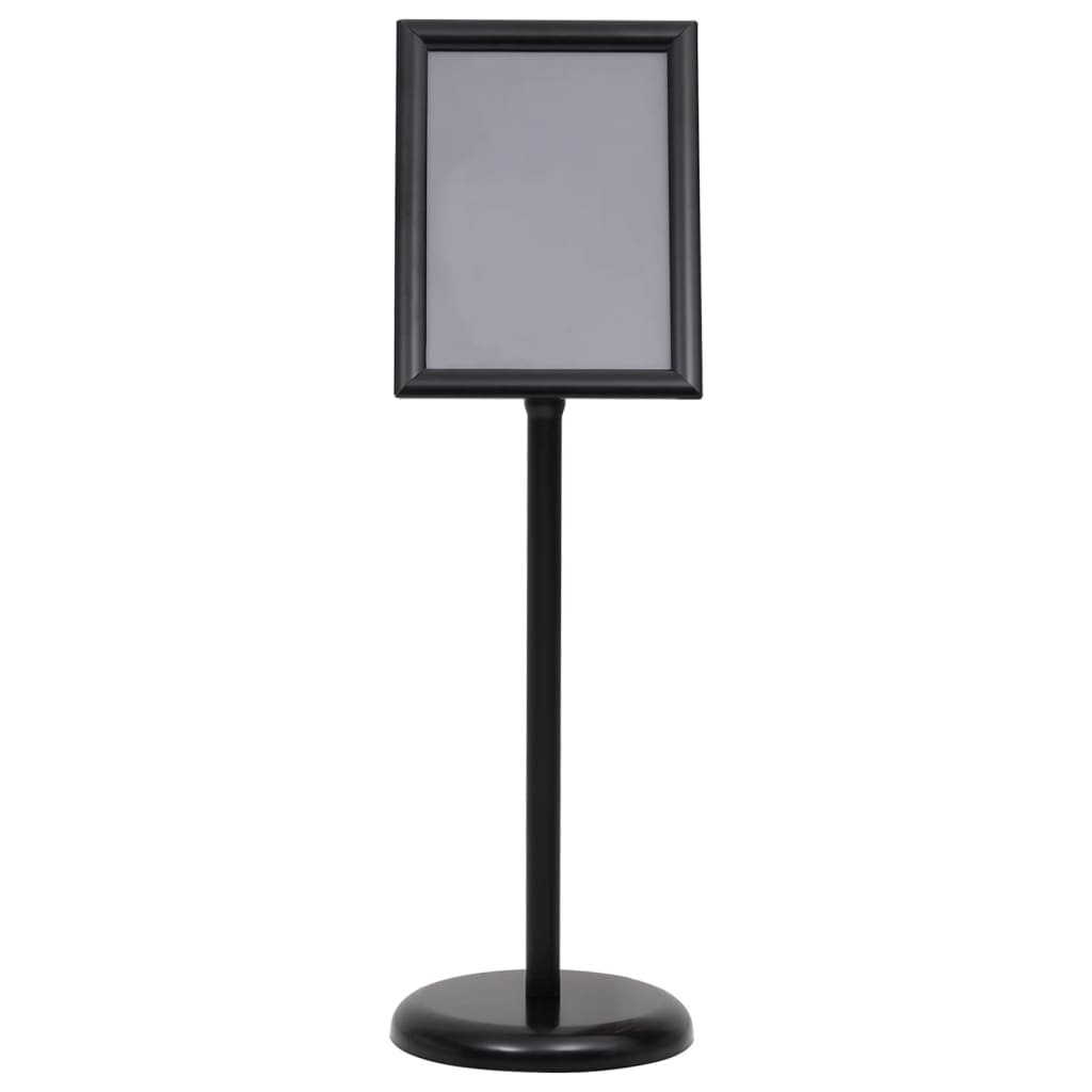 vidaXL Stojak na plakat A4, czarny, stop aluminium