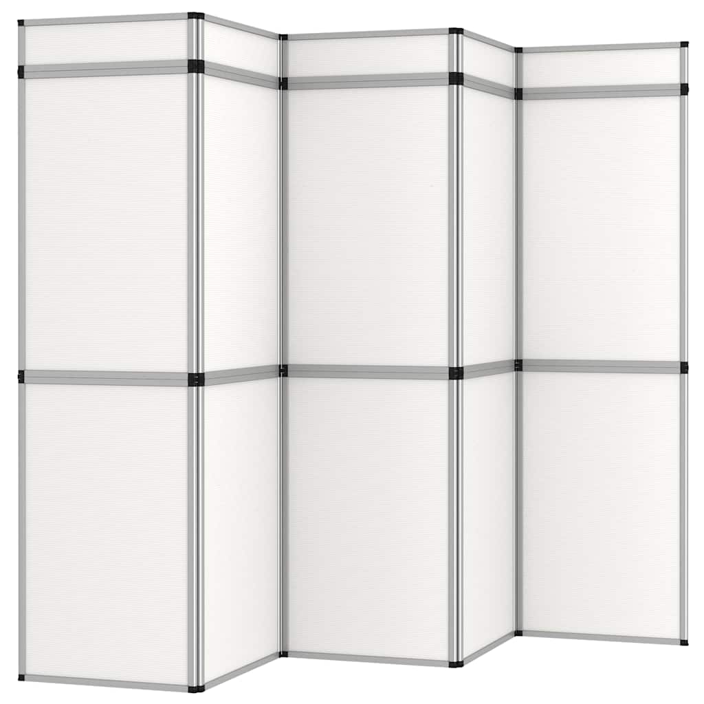 vidaXL 15-panelowa, składana ścianka wystawiennicza, 302x200 cm, biała