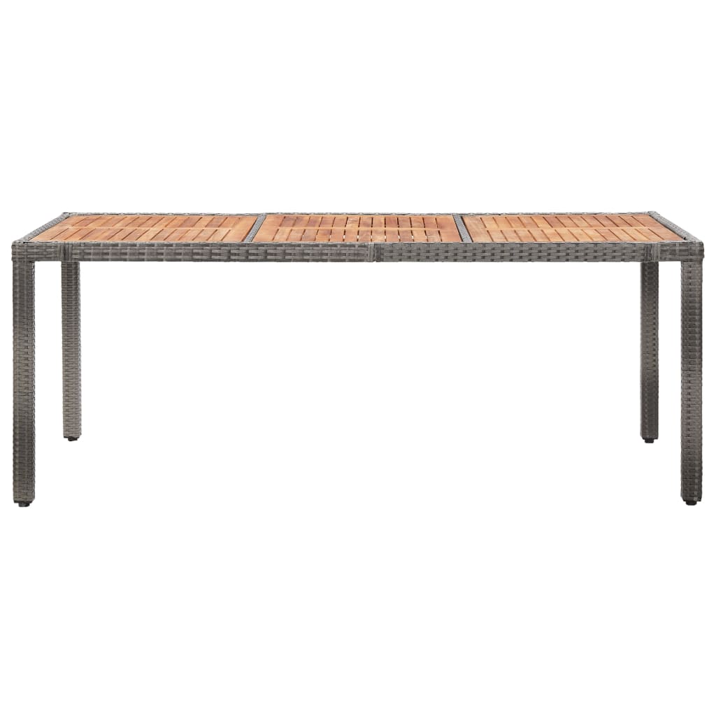 vidaXL 9-cz. zestaw mebli do ogrodu, poduszki, rattan PE, szary