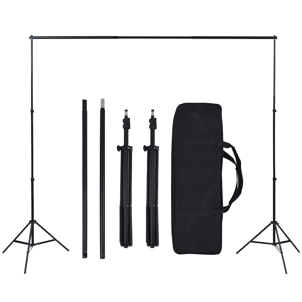 vidaXL Zestaw studyjny z lampą softbox i tłami