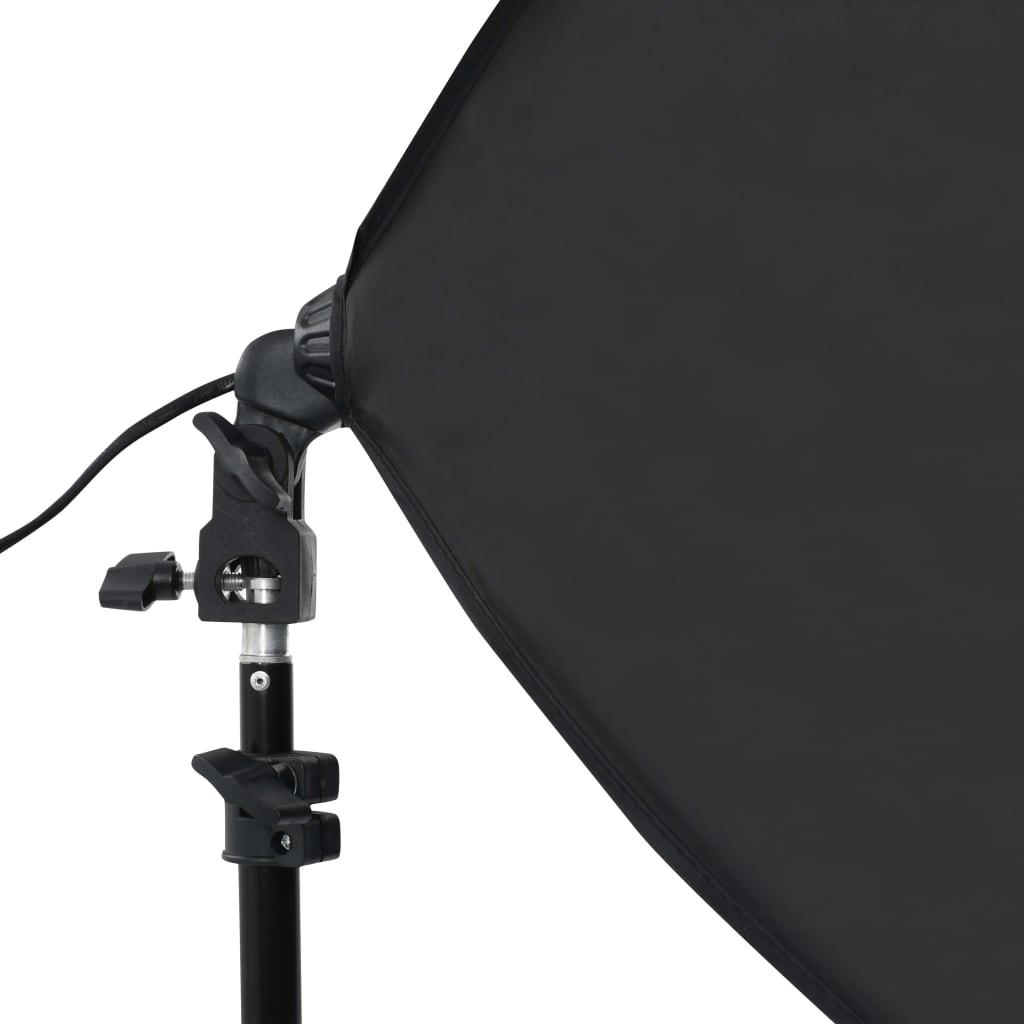 vidaXL Zestaw studyjny z lampami softbox i tłami