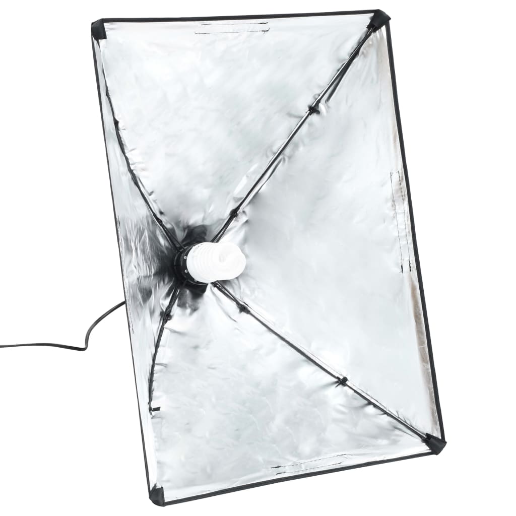 vidaXL Zestaw studyjny z lampami softbox i tłami