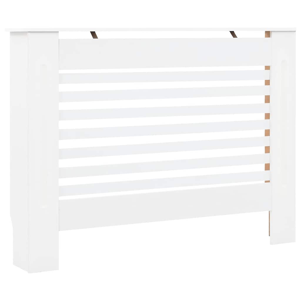 vidaXL Osłony na kaloryfer, 2 szt., białe, 112x19x81,5 cm, MDF