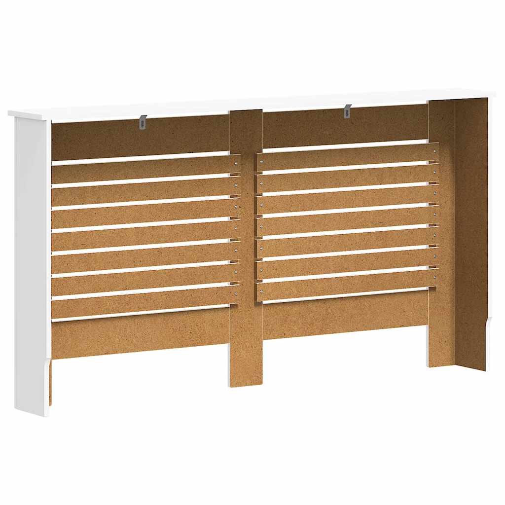 vidaXL Osłony na kaloryfer, 2 szt., białe, 152x19x81,5 cm, MDF