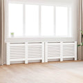 vidaXL Osłony na kaloryfer, 2 szt., białe, 152x19x81,5 cm, MDF