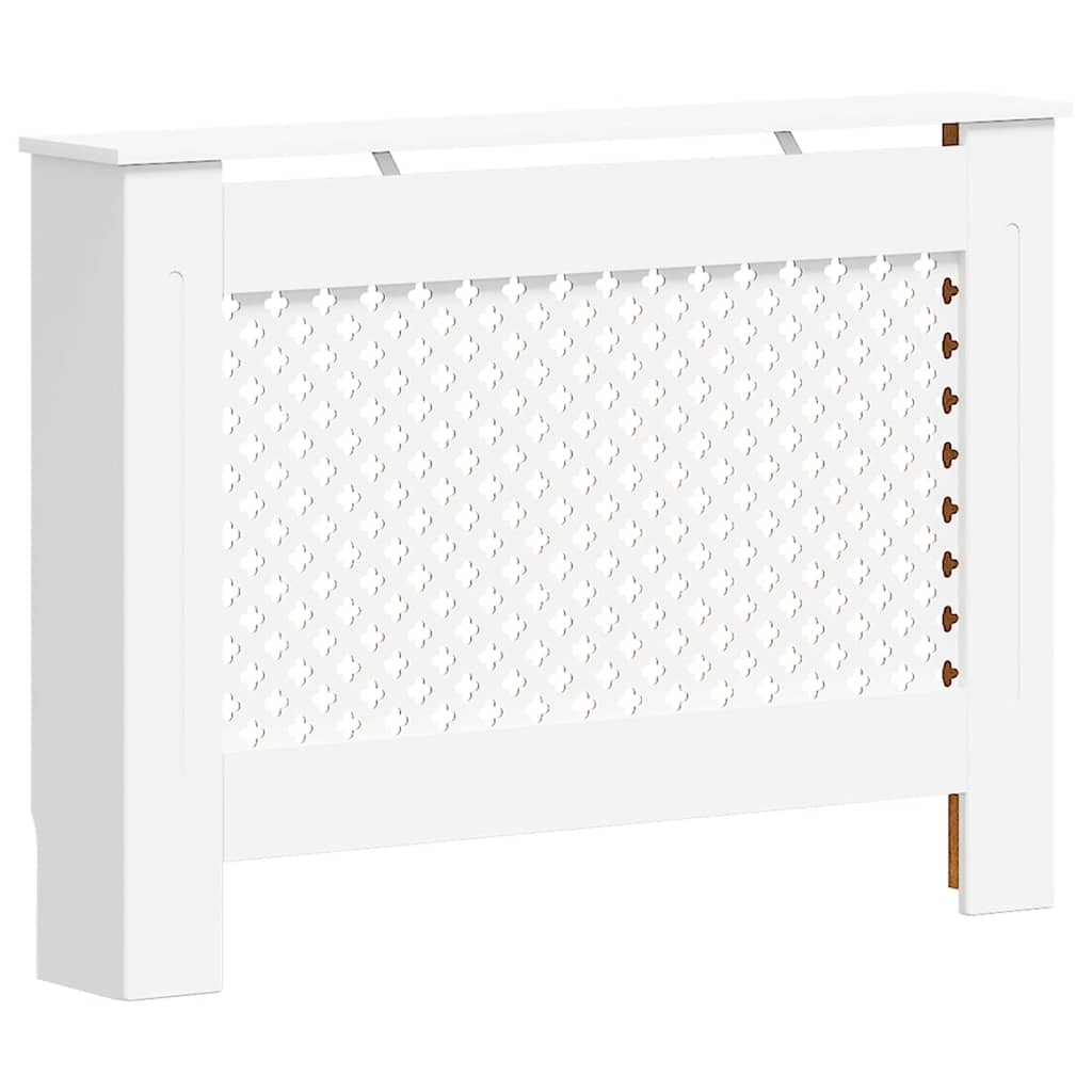 vidaXL Osłony na kaloryfer, 2 szt., białe, 112x19x81,5 cm, MDF