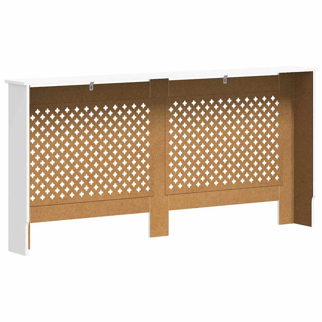 vidaXL Osłony na kaloryfer, 2 szt., białe, 172x19x81,5 cm, MDF