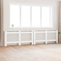 vidaXL Osłony na kaloryfer, 2 szt., białe, 172x19x81,5 cm, MDF