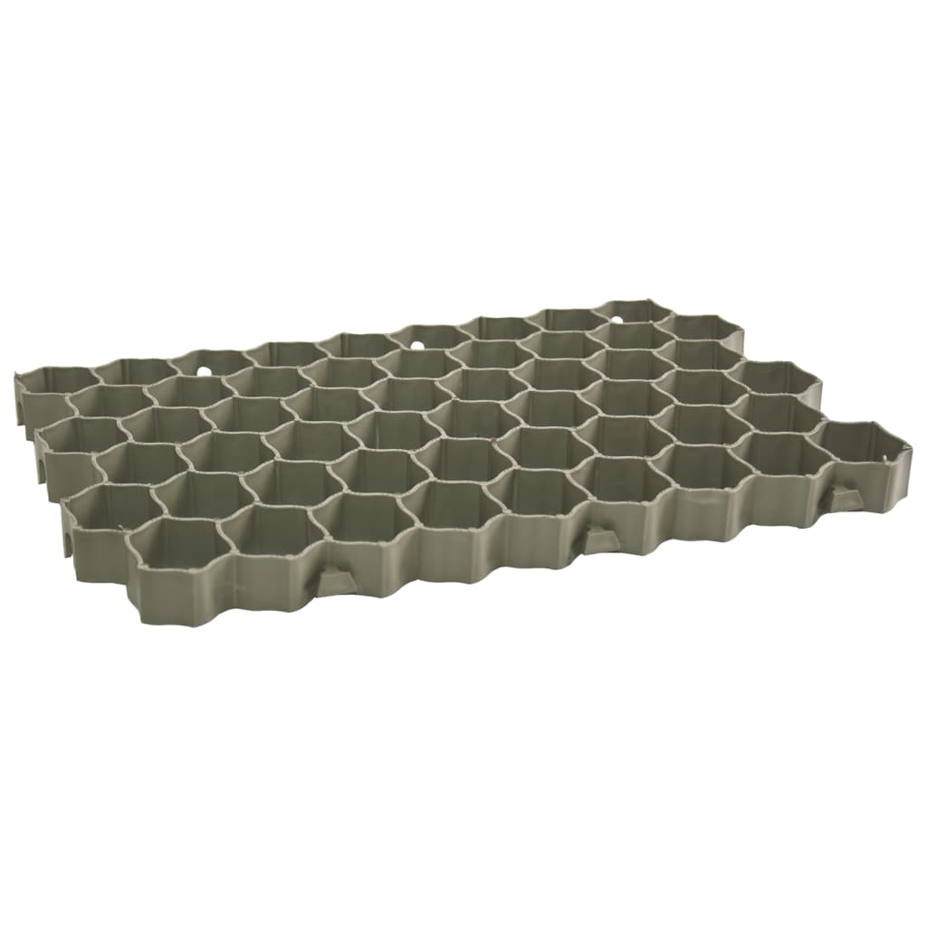 vidaXL Kratki trawnikowe, 16 szt., zielone, 60x40x3 cm, plastik