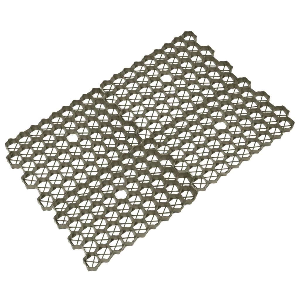 vidaXL Kratki trawnikowe, 16 szt., zielone, 60x40x3 cm, plastik
