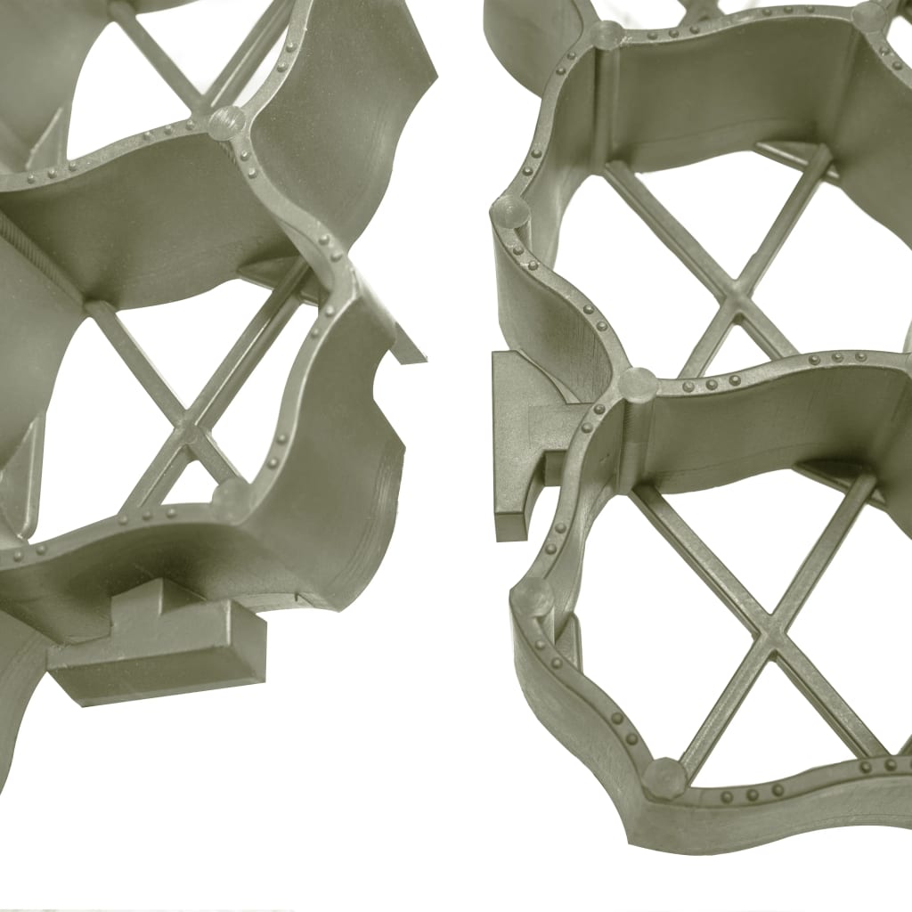 vidaXL Kratki trawnikowe, 16 szt., zielone, 60x40x3 cm, plastik
