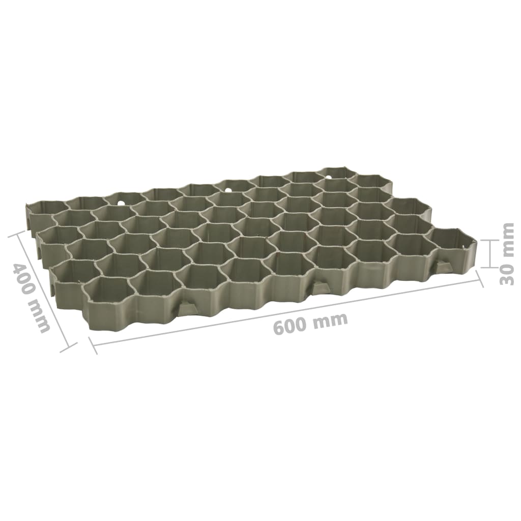 vidaXL Kratki trawnikowe, 16 szt., zielone, 60x40x3 cm, plastik
