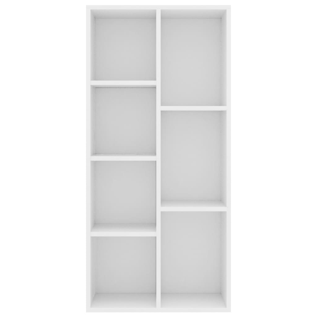 vidaXL Regał na książki, biały, 50x25x106 cm, materiał drewnopochodny