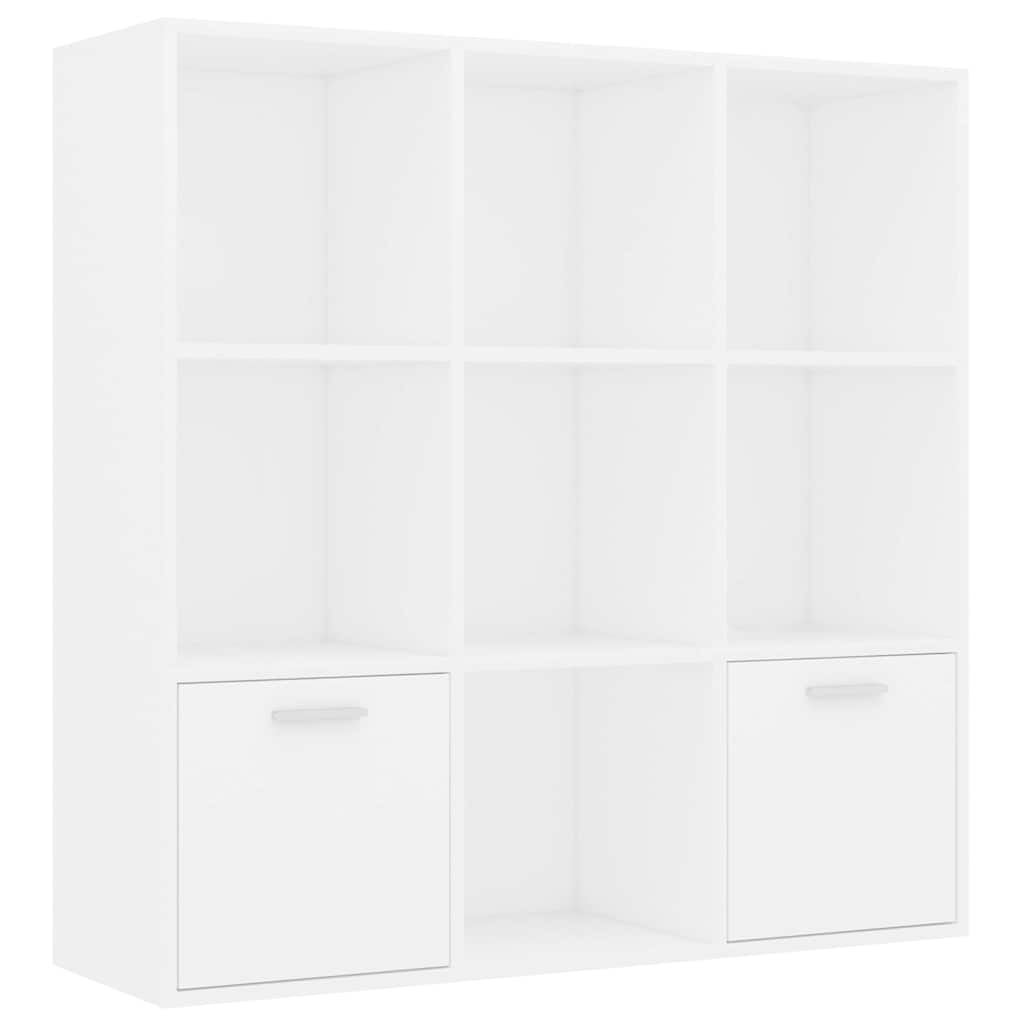 vidaXL Regał na książki, biały, 98x30x98 cm, materiał drewnopochodny