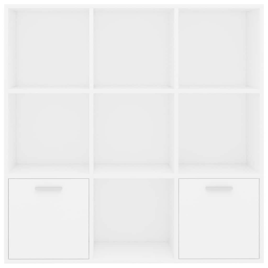 vidaXL Regał na książki, biały, 98x30x98 cm, materiał drewnopochodny