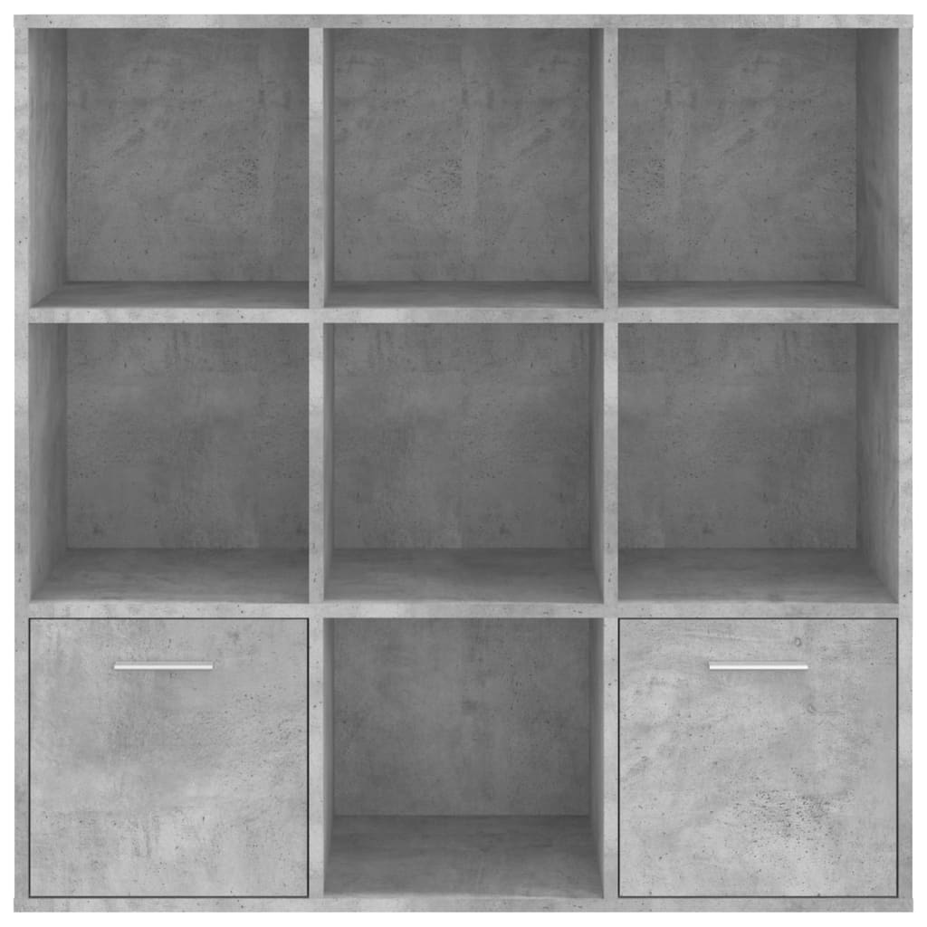 vidaXL Regał na książki, szarość betonu, 98x30x98 cm