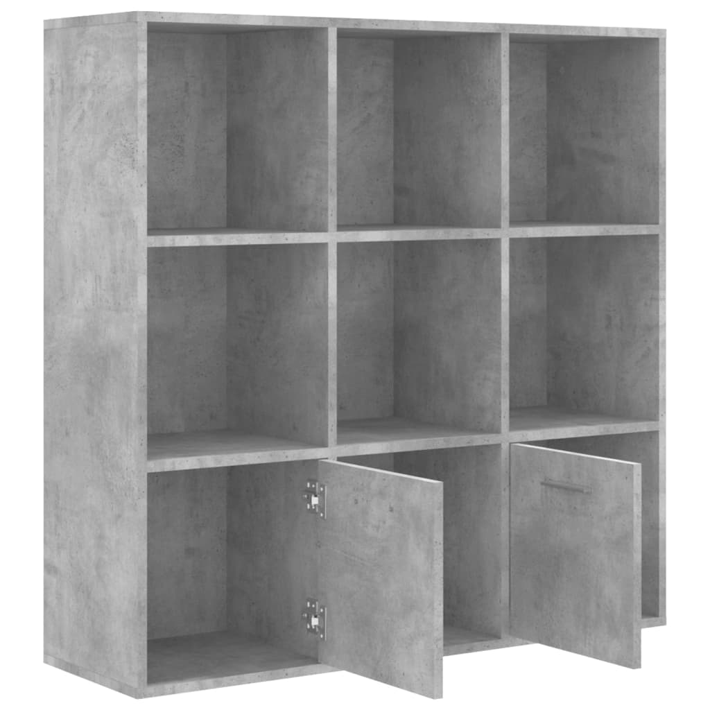 vidaXL Regał na książki, szarość betonu, 98x30x98 cm