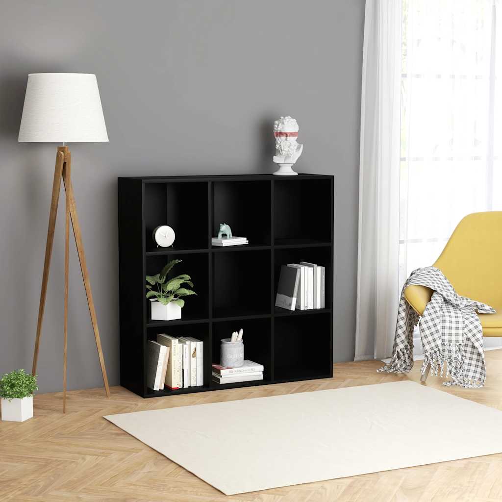 vidaXL Regał na książki, czarny 98x29x97,5 cm, materiał drewnopochodny