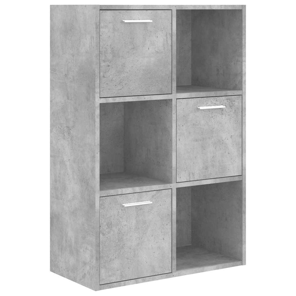 vidaXL Szafka, betonowa szarość 60x29,5x90 cm, materiał drewnopochodny