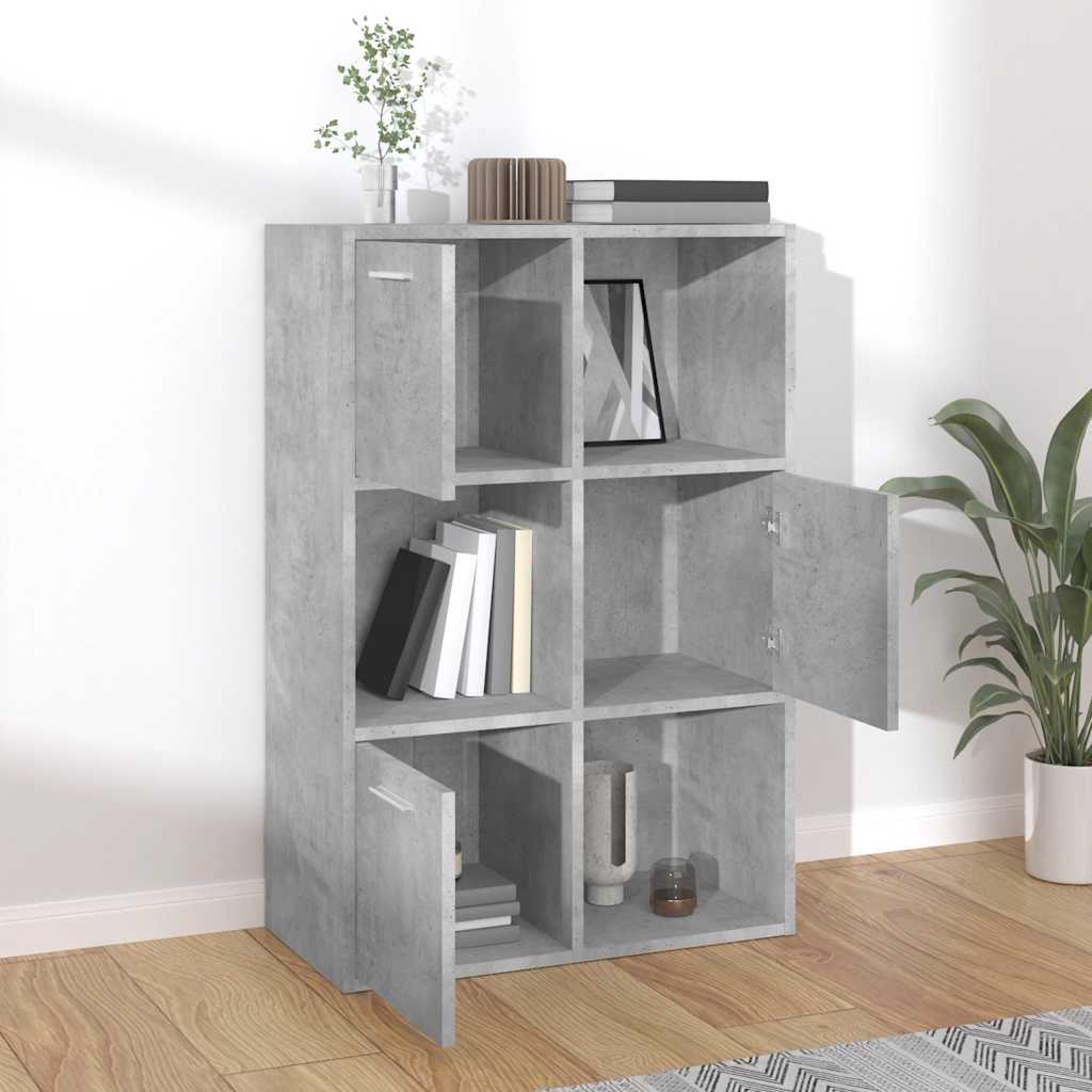 vidaXL Szafka, betonowa szarość 60x29,5x90 cm, materiał drewnopochodny