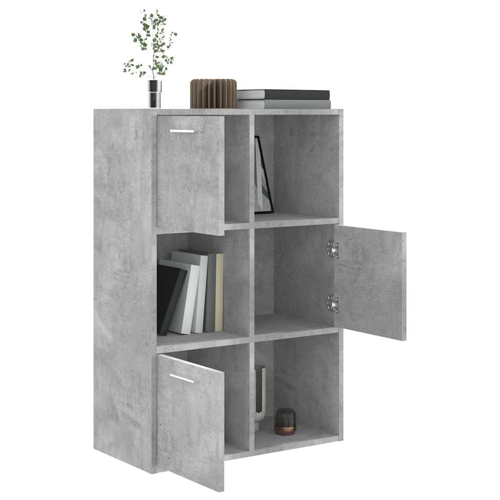 vidaXL Szafka, betonowa szarość 60x29,5x90 cm, materiał drewnopochodny