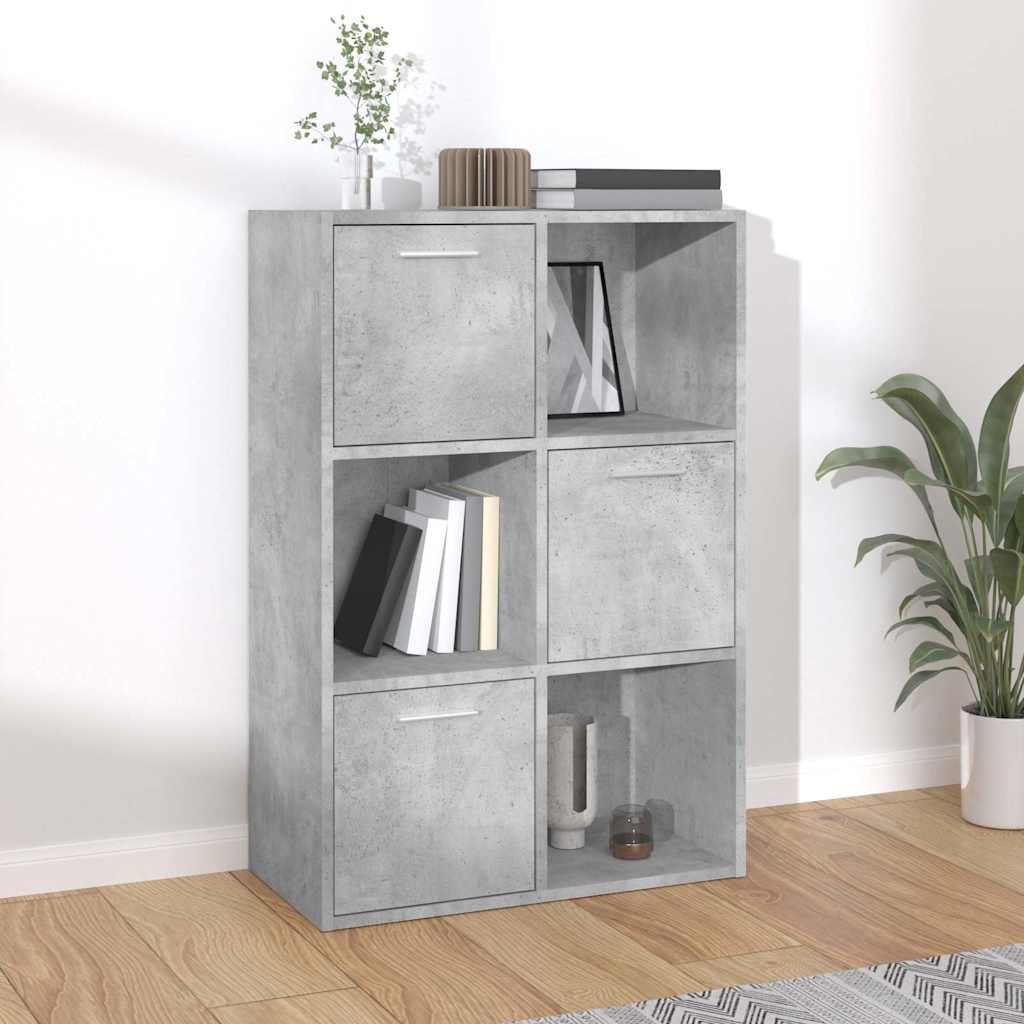 vidaXL Szafka, betonowa szarość 60x29,5x90 cm, materiał drewnopochodny