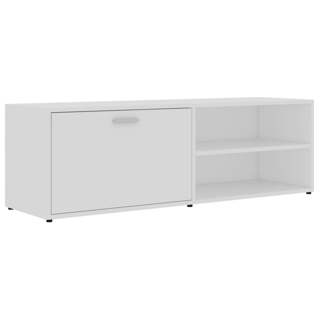 vidaXL Szafka pod TV, biała, 120x34x37 cm, materiał drewnopochodny