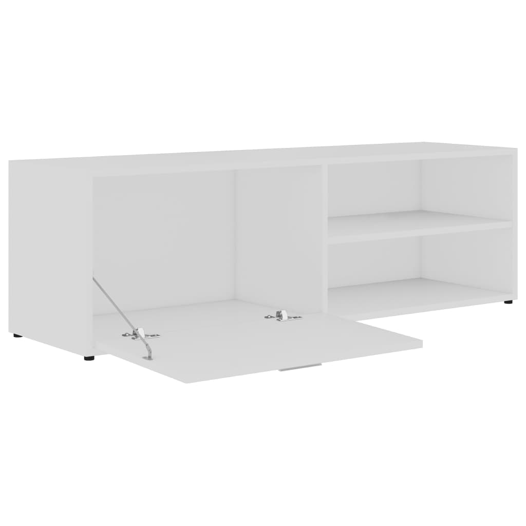 vidaXL Szafka pod TV, biała, 120x34x37 cm, materiał drewnopochodny