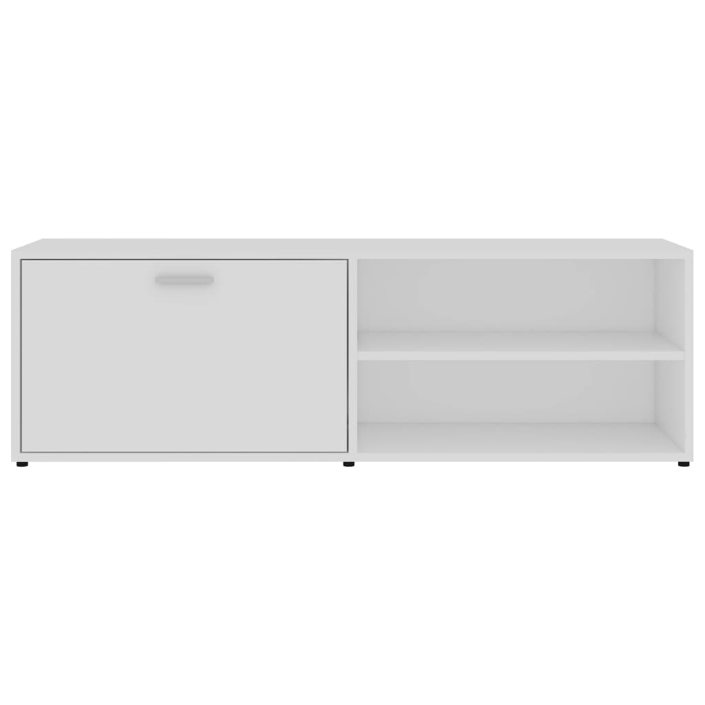 vidaXL Szafka pod TV, biała, 120x34x37 cm, materiał drewnopochodny