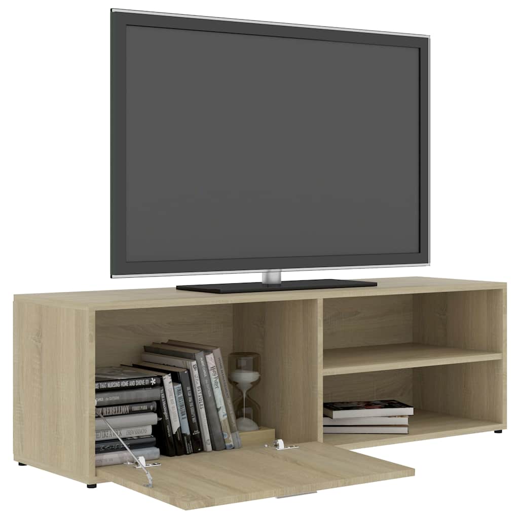 vidaXL Szafka pod telewizor, dąb sonoma, 120x34x37 cm