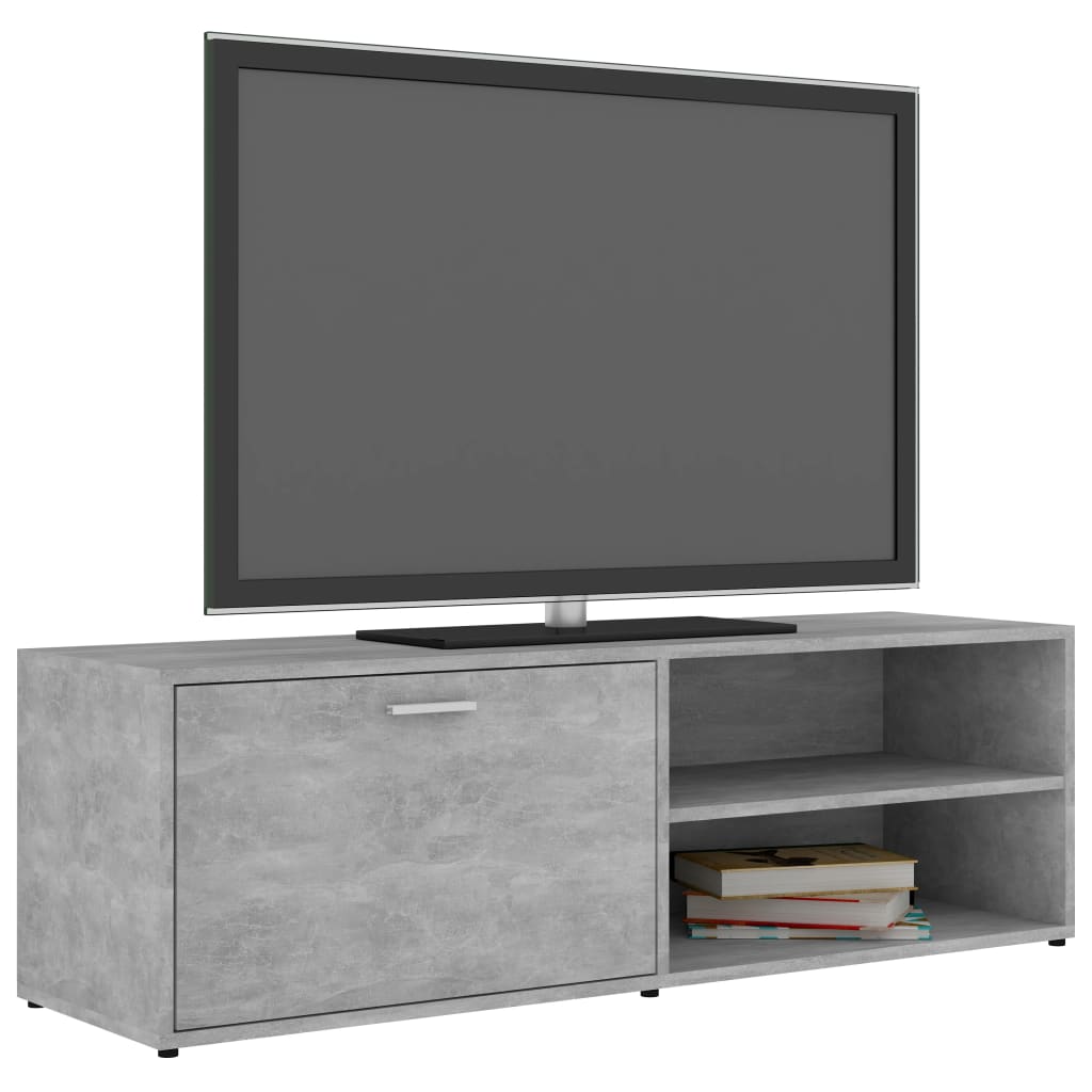 vidaXL Szafka pod telewizor, szarość betonu, 120x34x37 cm