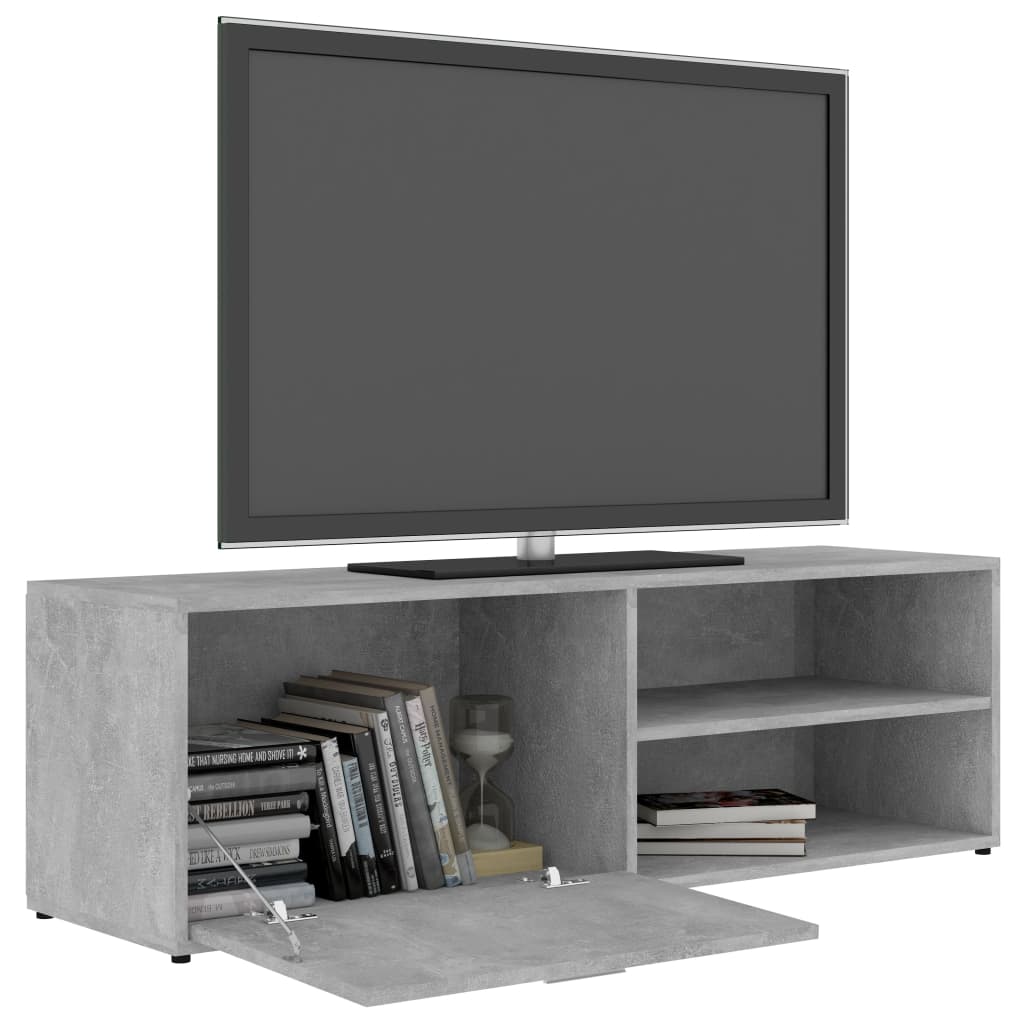 vidaXL Szafka pod telewizor, szarość betonu, 120x34x37 cm