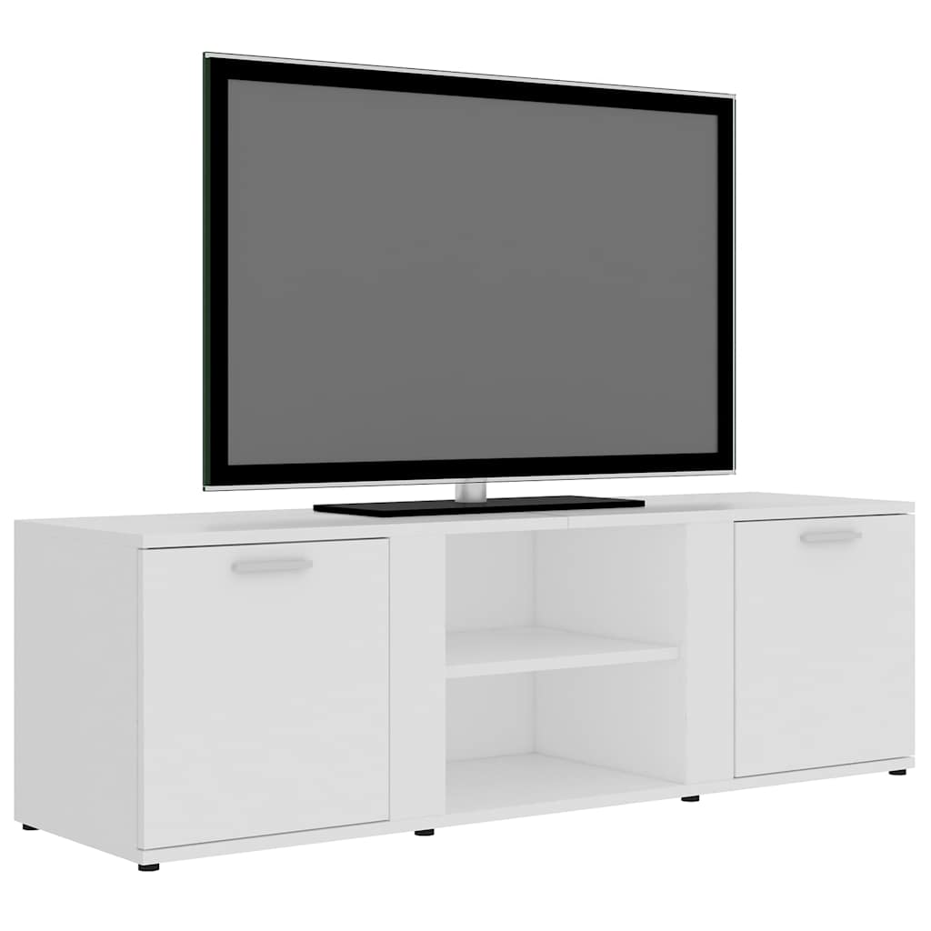 vidaXL Szafka pod TV, biała, 120x34x37 cm, materiał drewnopochodny