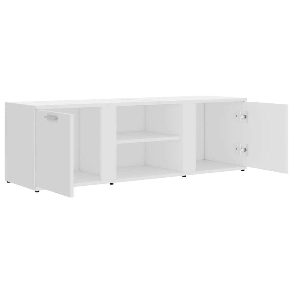 vidaXL Szafka pod TV, biała, 120x34x37 cm, materiał drewnopochodny