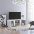 vidaXL Szafka pod TV, biała, 120x34x37 cm, materiał drewnopochodny