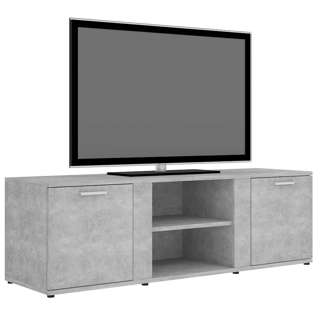 vidaXL Szafka pod telewizor, szarość betonu, 120x34x37 cm