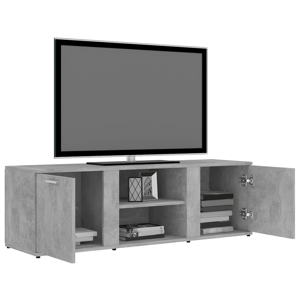 vidaXL Szafka pod telewizor, szarość betonu, 120x34x37 cm