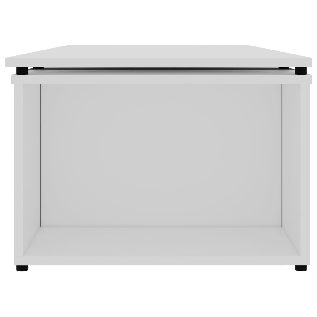 vidaXL Stolik kawowy, biały, 150x50x35 cm, materiał drewnopochodny