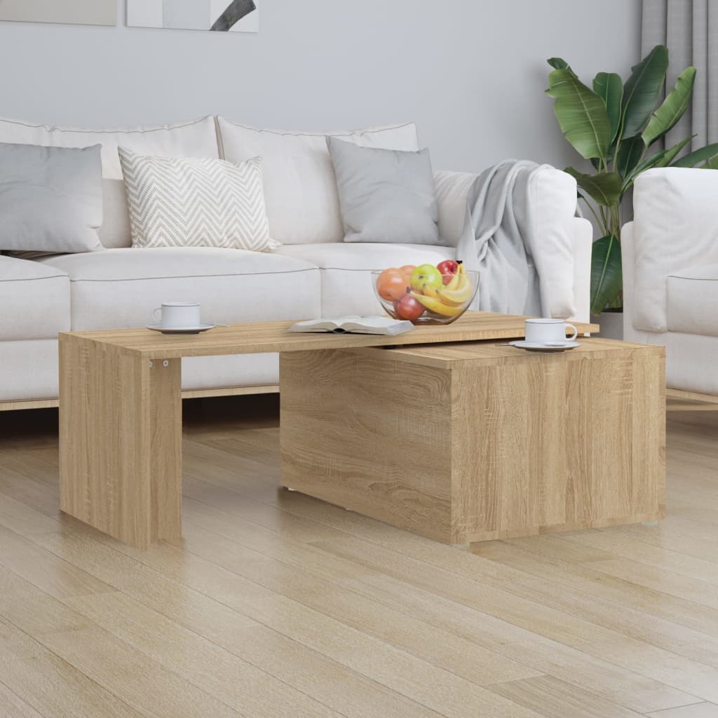 vidaXL Stolik kawowy, dąb sonoma 150x50x35 cm, materiał drewnopochodny